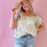 Leann Floral Off The Shoulder Top