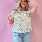 Leann Floral Off The Shoulder Top