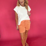 Lelani Drawstring Short with Cuff Hem - Shabby 2 Chic Boutiques