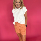 Lelani Drawstring Short with Cuff Hem - Shabby 2 Chic Boutiques