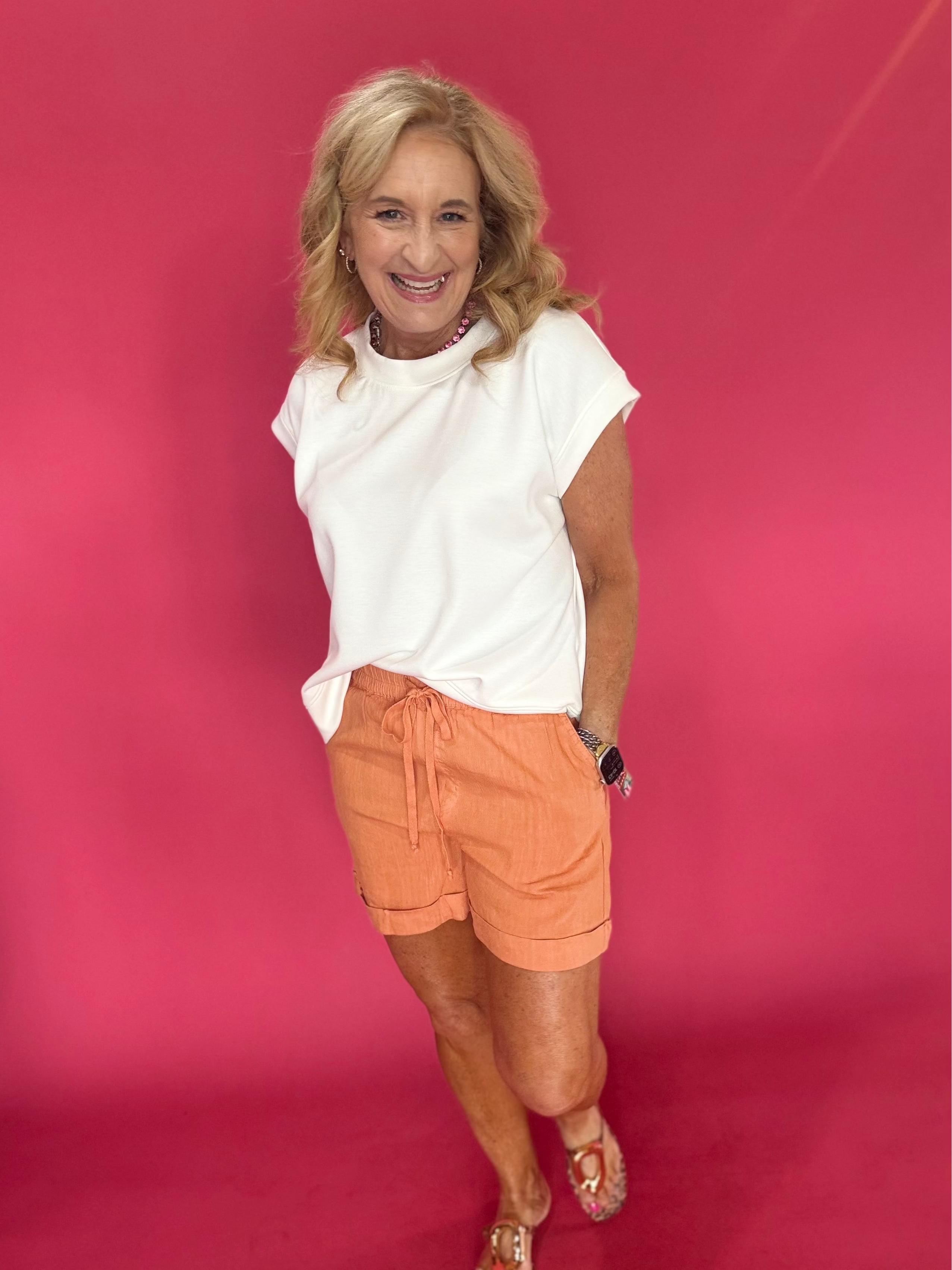 Lelani Drawstring Short with Cuff Hem - Shabby 2 Chic Boutiques