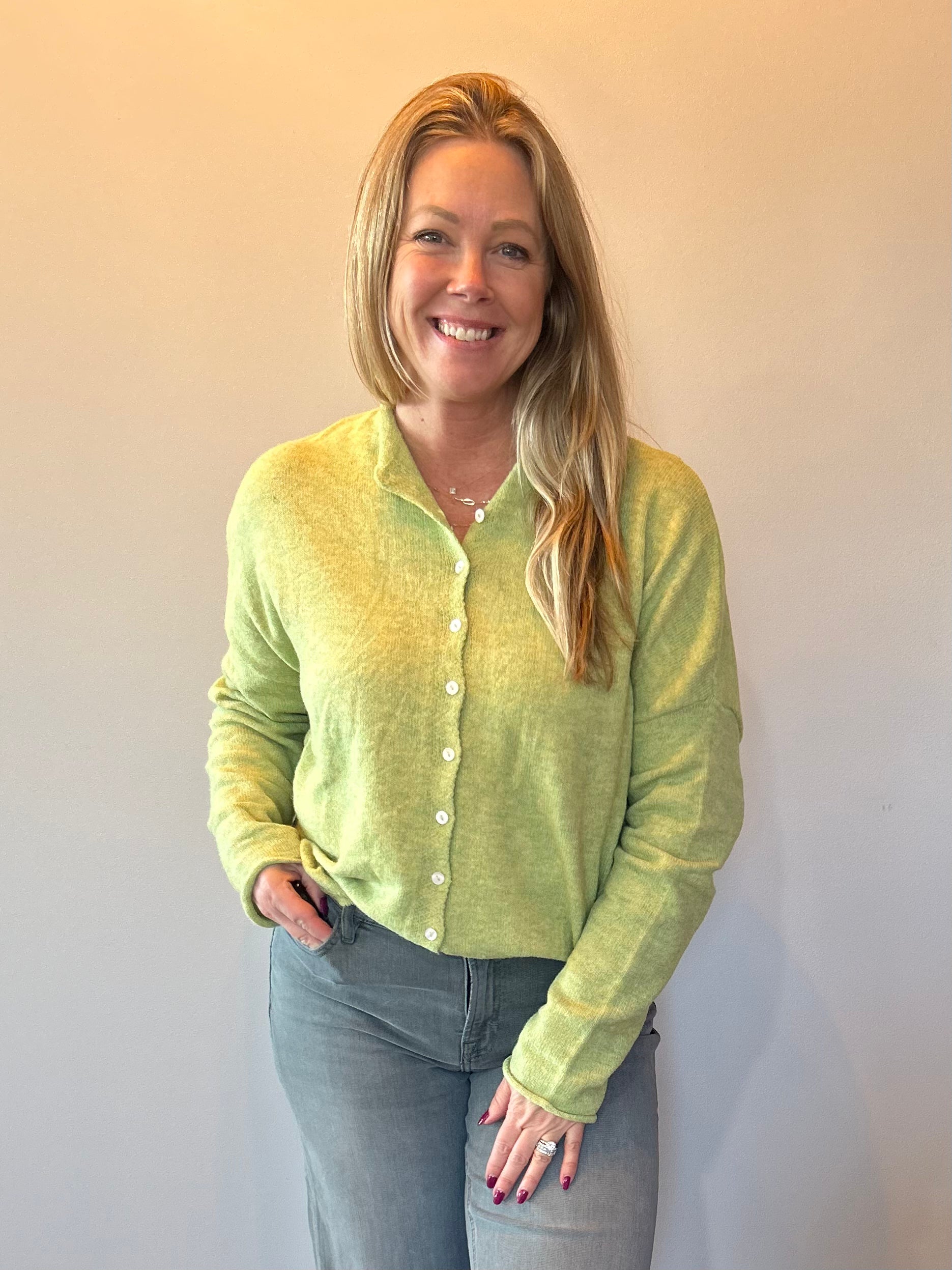 Lemongrass Piper Cardigan