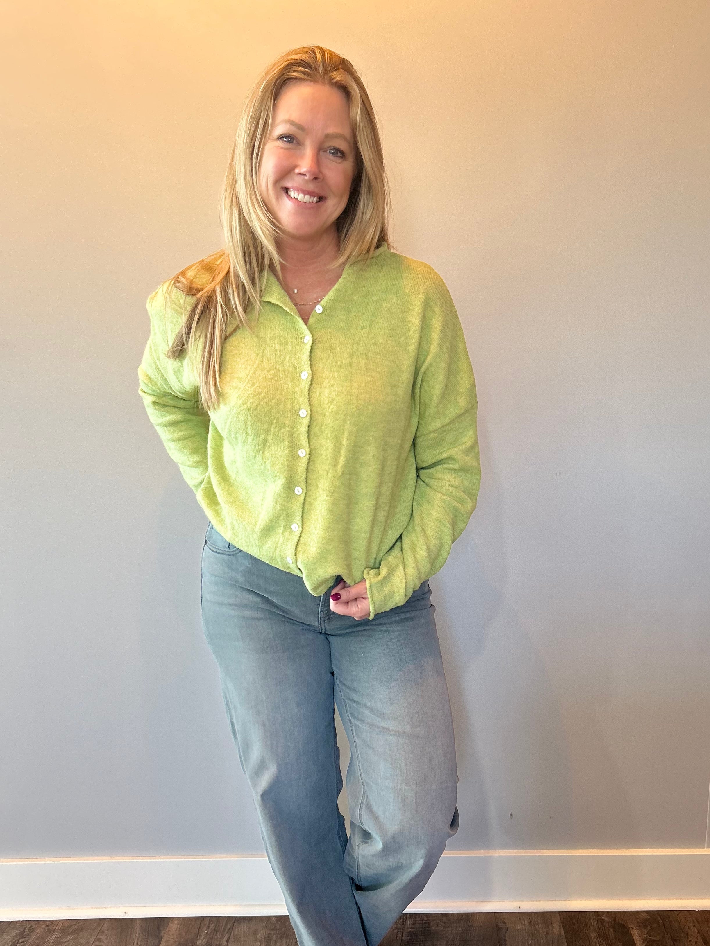 Lemongrass Piper Cardigan