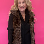 Leopard Faux Fur Vest