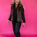 Leopard Faux Fur Vest