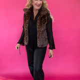 Leopard Faux Fur Vest