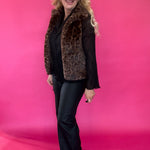 Leopard Faux Fur Vest