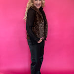 Leopard Faux Fur Vest