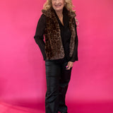 Leopard Faux Fur Vest