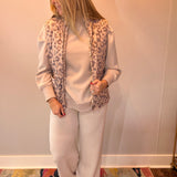 Leopard Fleece Vest