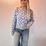 Leopard-Print Button-Front Cardigan