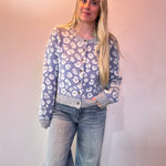 Leopard-Print Button-Front Cardigan