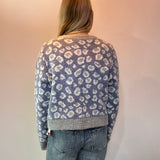 Leopard-Print Button-Front Cardigan