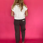 Logan Brown Cheetah Stretch Mid Rise Dad Jean Hidden