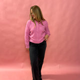 Logan Dark Light Wash Stretch Dad Jean in Charcoal