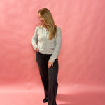 Logan Dark Light Wash Stretch Dad Jean in Charcoal