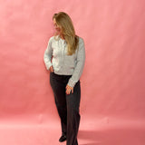 Logan Dark Light Wash Stretch Dad Jean in Charcoal