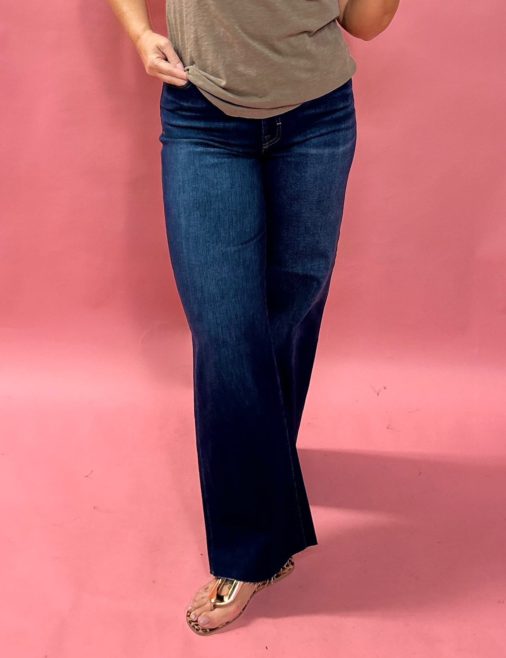 Logan Dark Wash Stretch Dad Jean - Shabby 2 Chic Boutiques