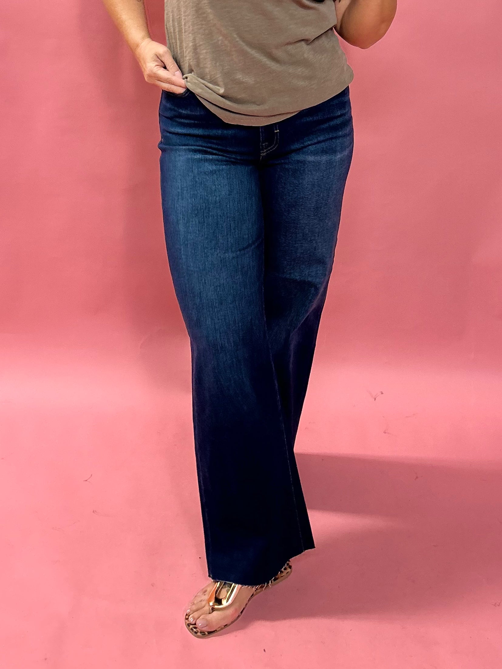 Logan Dark Wash Stretch Dad Jean - Shabby 2 Chic Boutiques