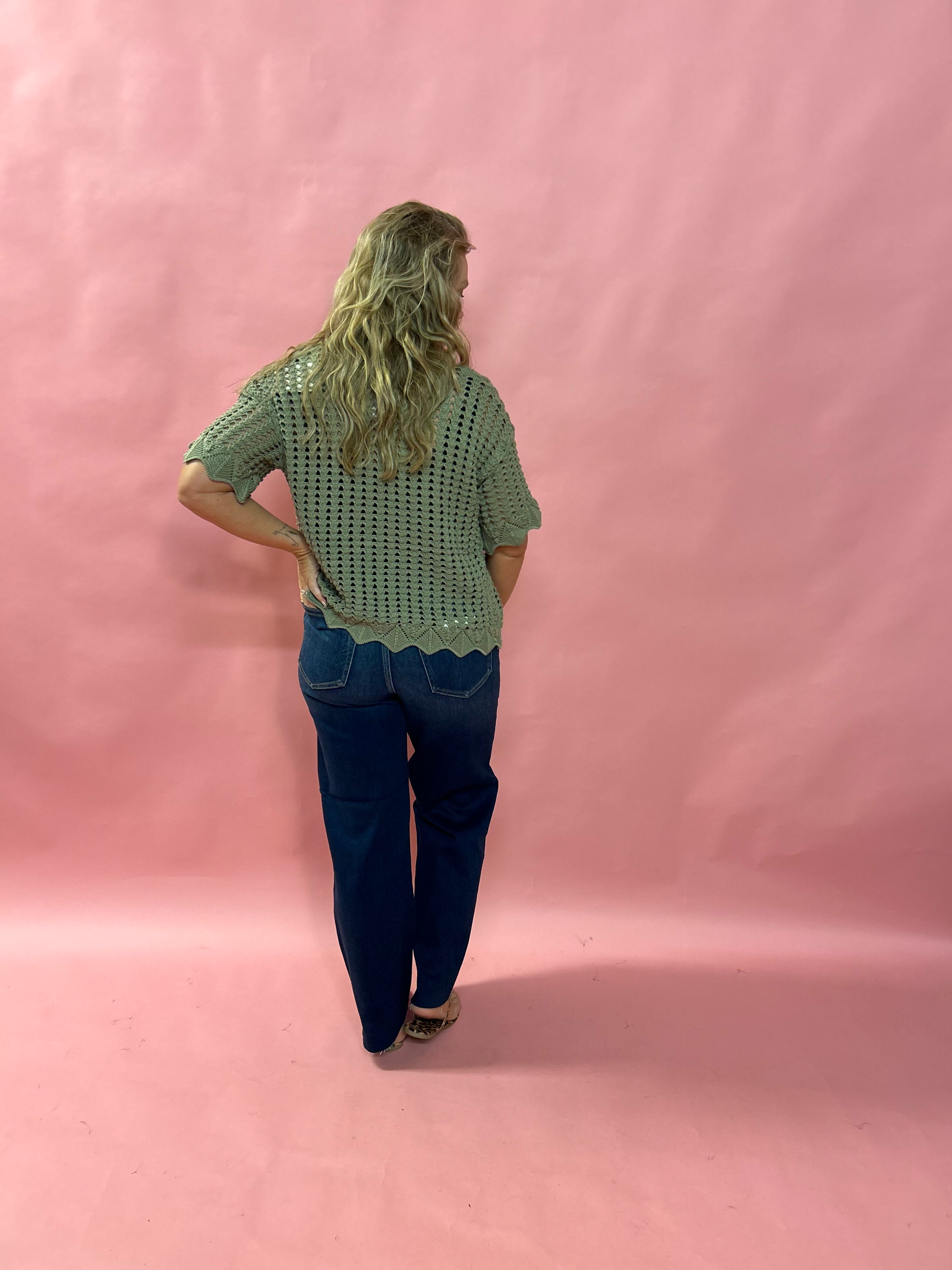 Logan Dark Wash Stretch Dad Jean - Shabby 2 Chic Boutiques