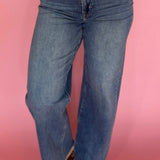 Logan Medium Dark Clean Stretch Dad Jeans