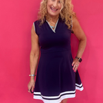 Love Match Collared Tennis Dress in Blue - Shabby 2 Chic Boutiques