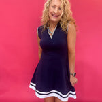 Love Match Collared Tennis Dress in Blue - Shabby 2 Chic Boutiques