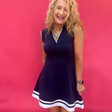Love Match Collared Tennis Dress in Blue - Shabby 2 Chic Boutiques
