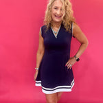 Love Match Collared Tennis Dress in Blue - Shabby 2 Chic Boutiques