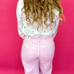 Love Notes Heart Print Button-Up Shirt