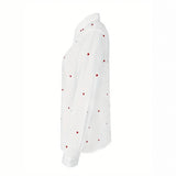 Love Notes Heart Print Button-Up Shirt