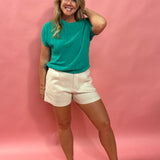 Lucky Loose Knit Sweater in Emerald