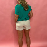 Lucky Loose Knit Sweater in Emerald
