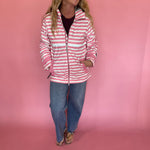Lulu Mac Raincoat Darby Pink/White