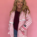 Lulu Mac Raincoat Darby Pink/White