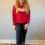 MERRY & Bright Holiday Sweater in Red