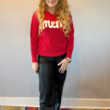 MERRY & Bright Holiday Sweater in Red