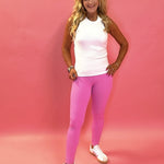 Manhattan Ultra Form Fit High-Waist Leggings in Pink