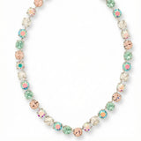 Sorrelli Matilda choker necklace with pastel iridescent round-cut crystals – Shabby 2 Chic Boutiques