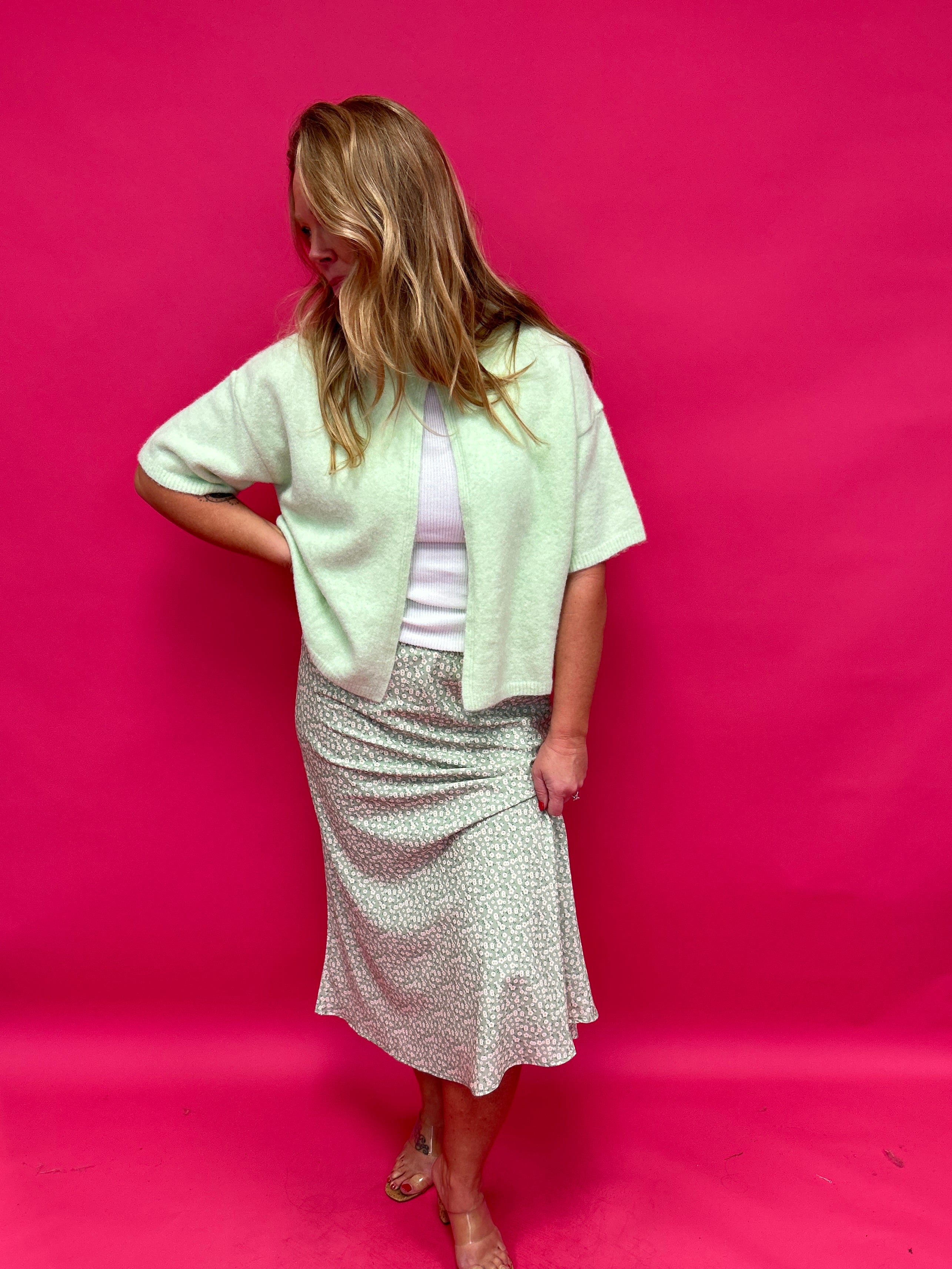 Meadow Muse Ditsy Floral Midi Skirt - Shabby 2 Chic Boutiques