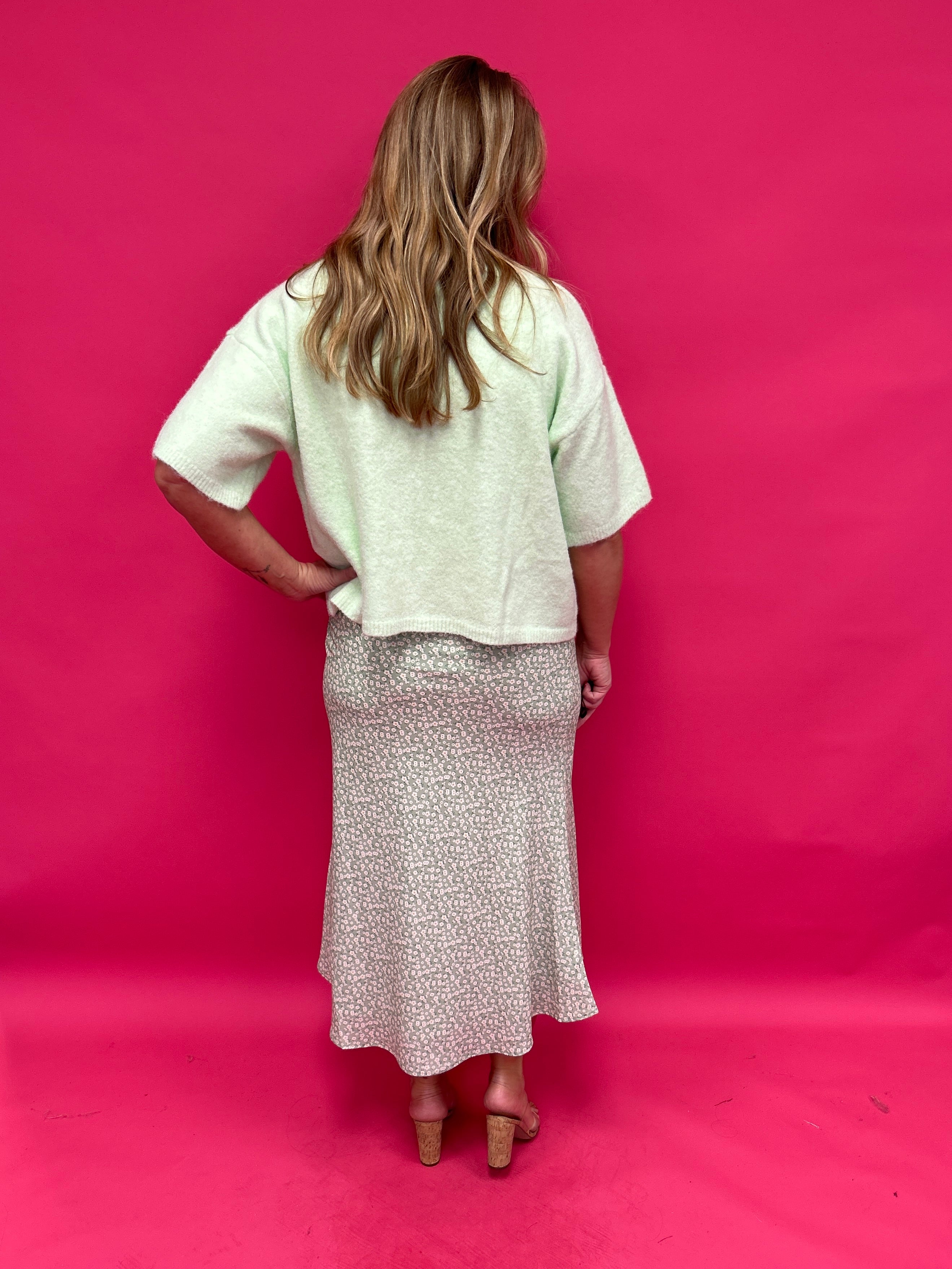 Meadow Muse Ditsy Floral Midi Skirt - Shabby 2 Chic Boutiques