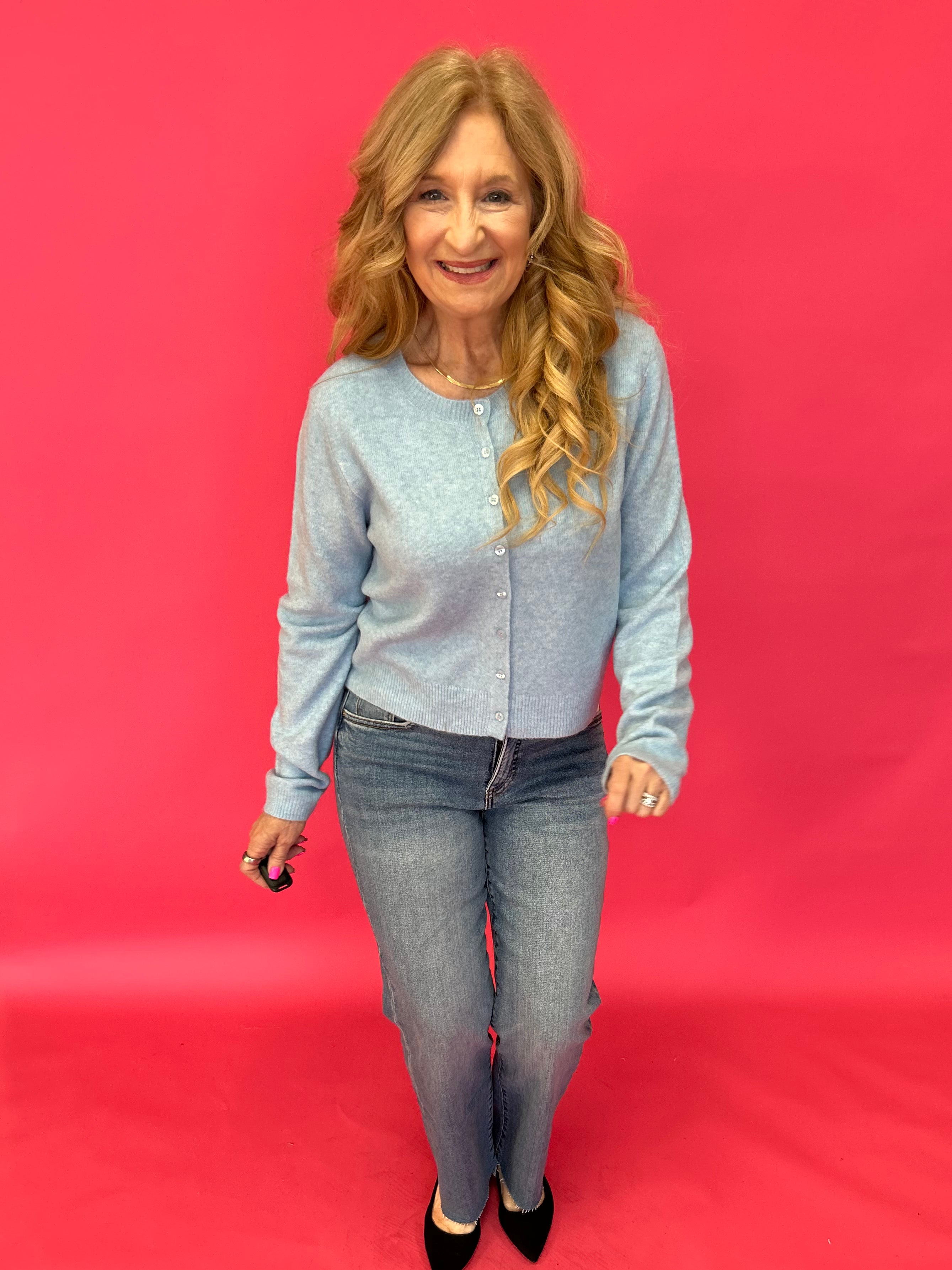 Medina Cardigan in Light Blue - Shabby 2 Chic Boutiques