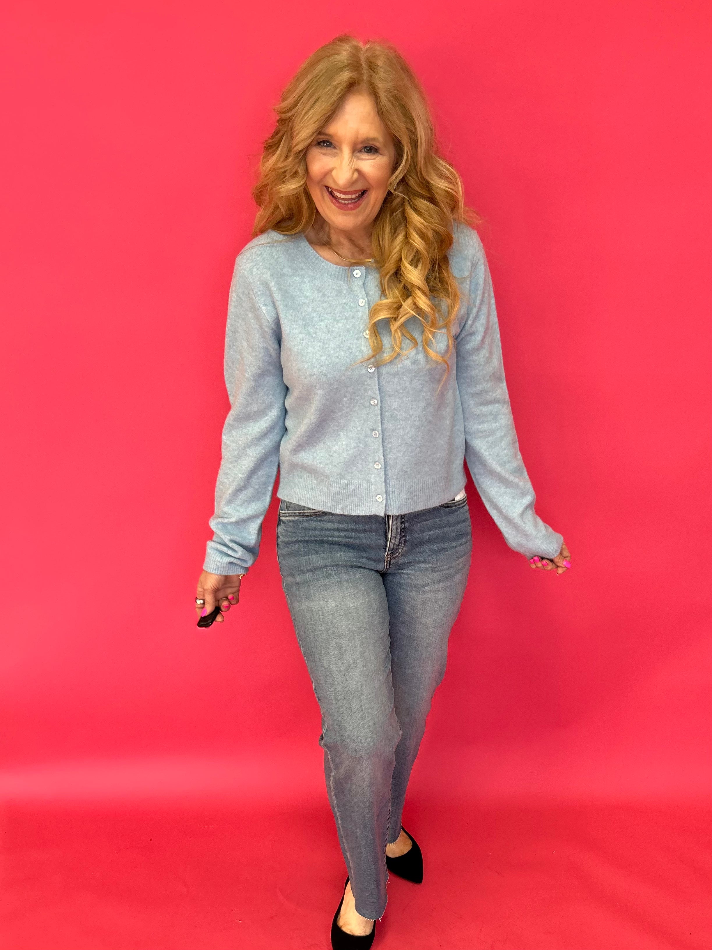 Medina Cardigan in Light Blue - Shabby 2 Chic Boutiques