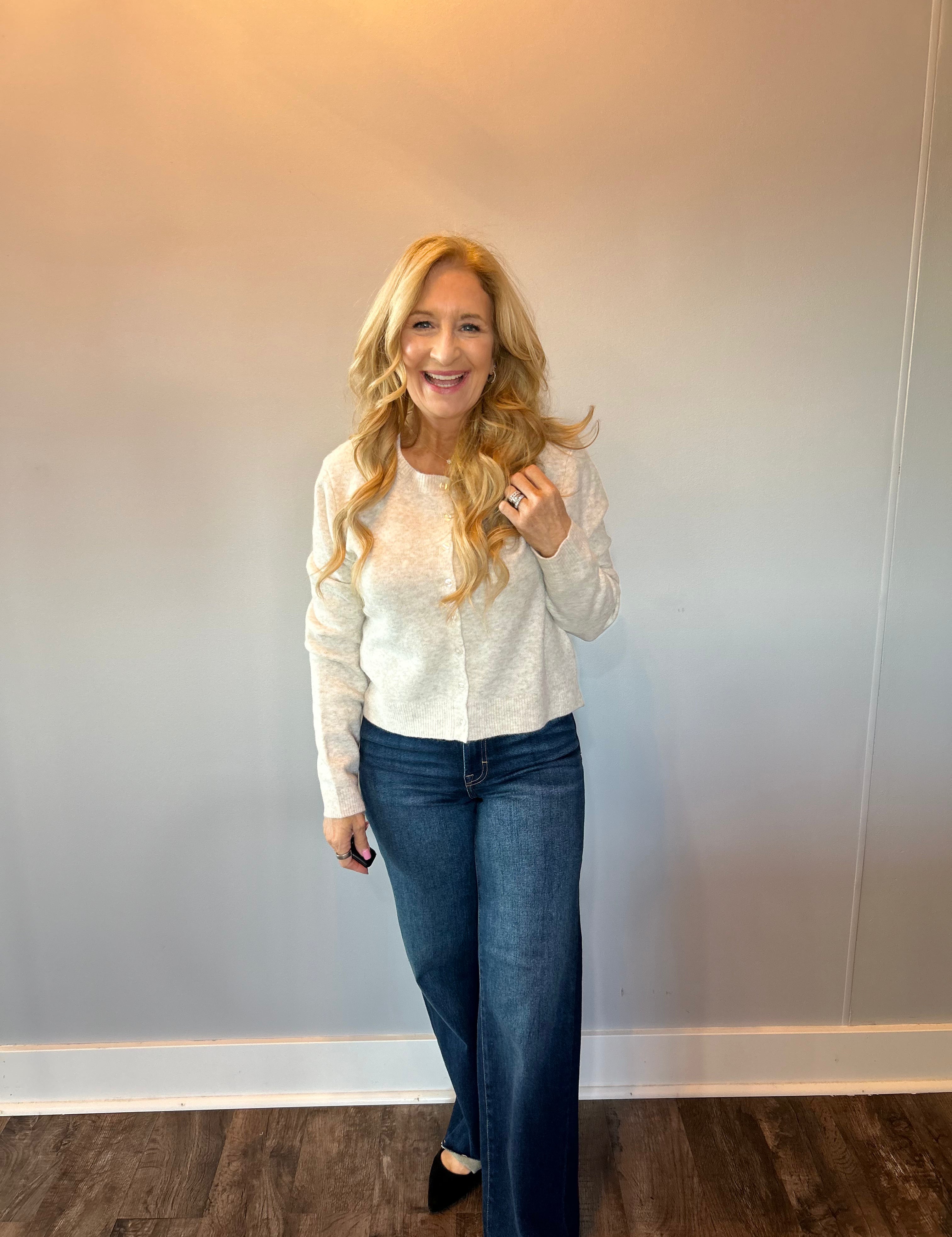 Medina Cardigan in Light Taupe