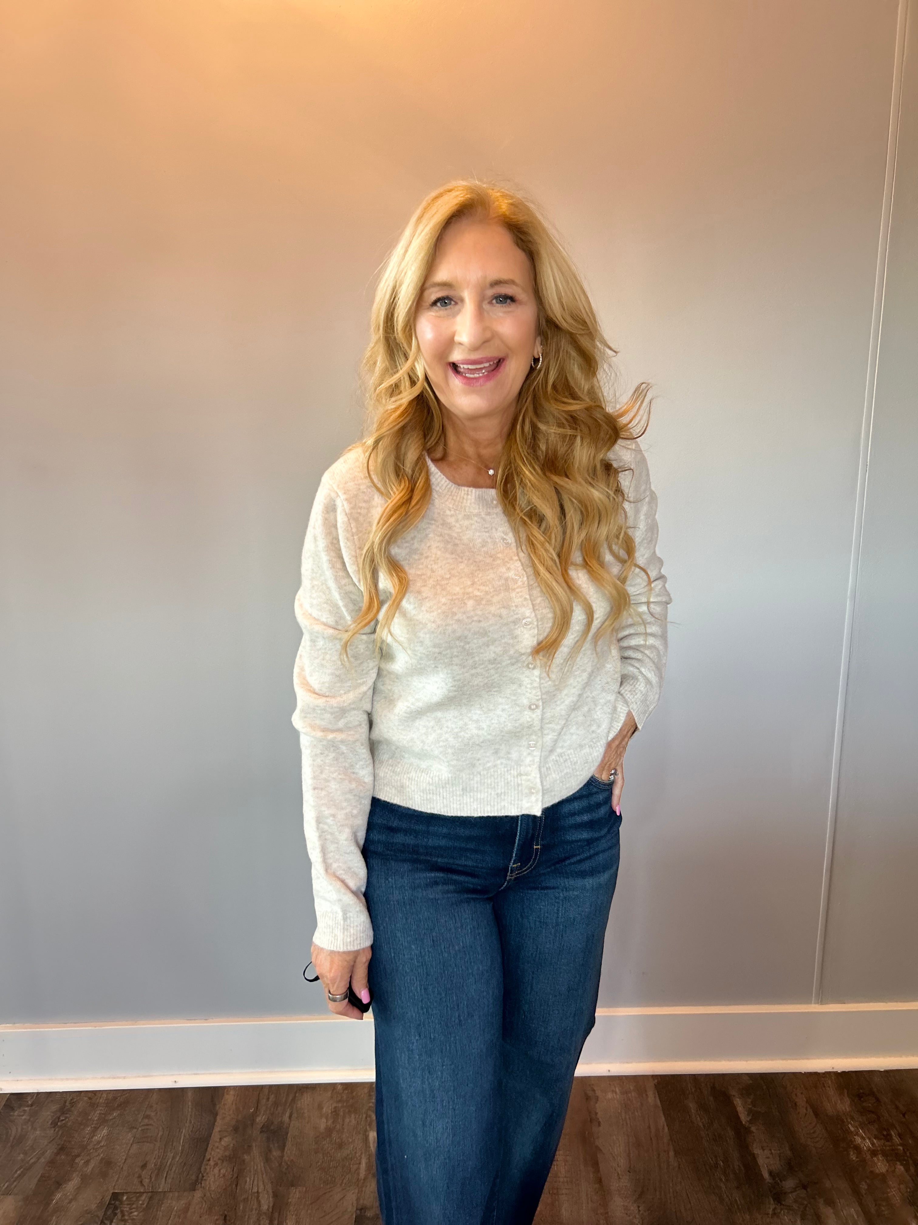 Medina Cardigan in Light Taupe