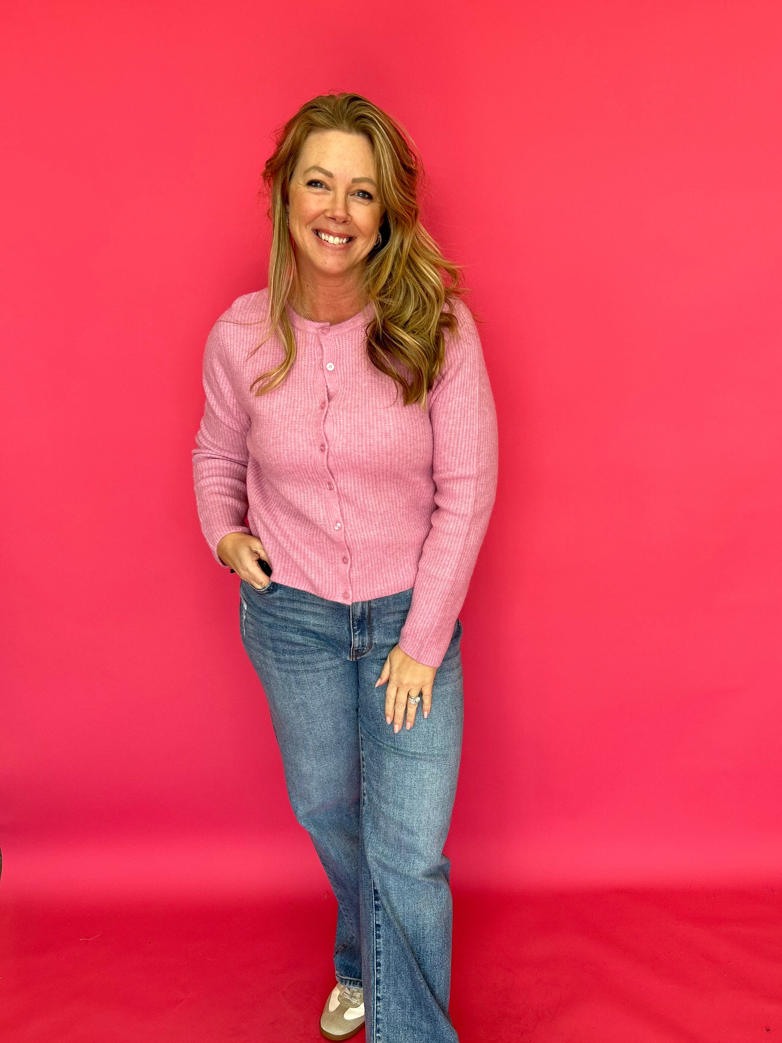 Medina Rib Cardigan in Pink (ZSupply) - Shabby 2 Chic Boutiques