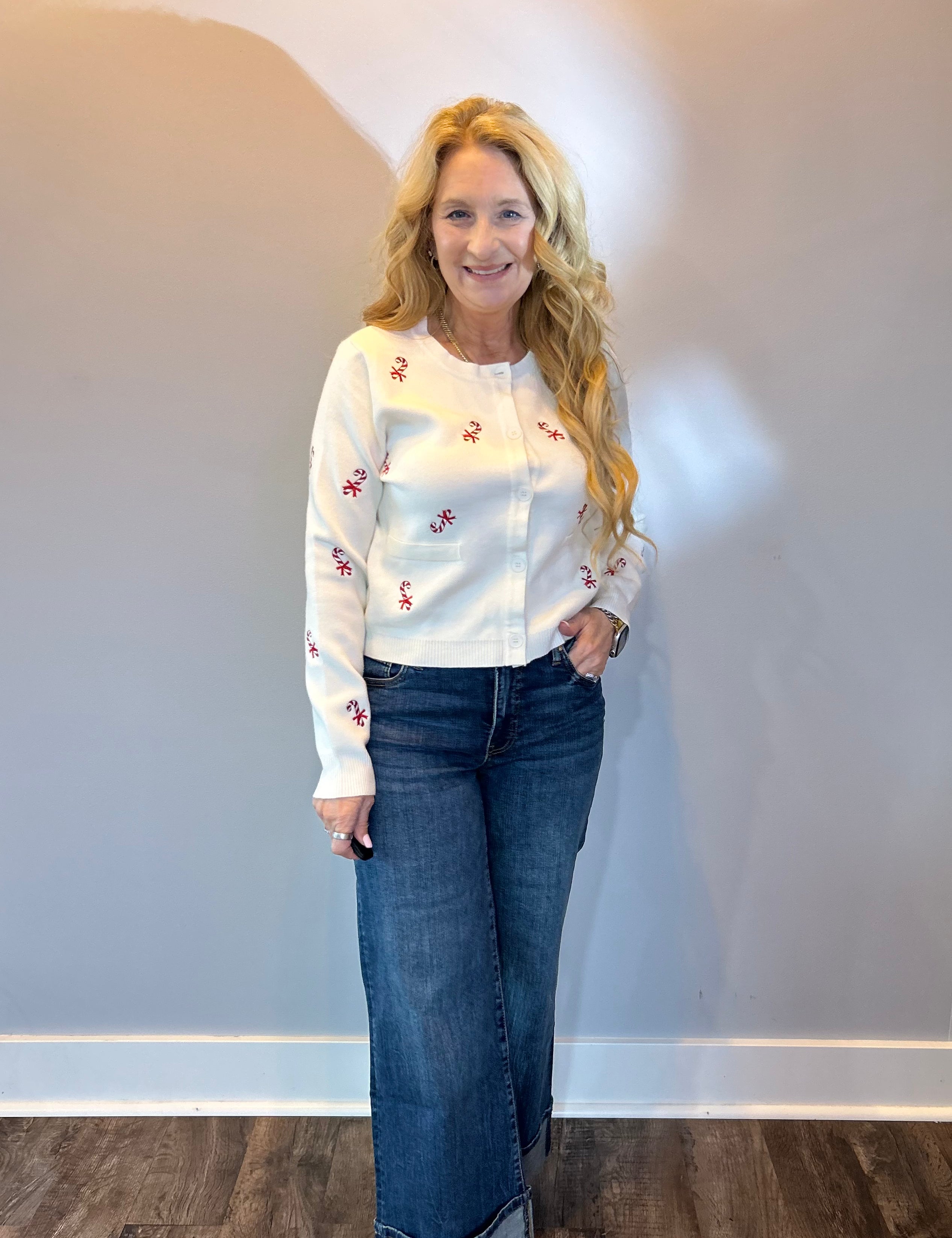 Meg HR Dark Wash with Roll Up Cuff