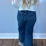 Meg HR Dark Wash with Roll Up Cuff