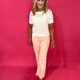 Meg High Rise Fab Ab Wide Leg in Sherbet - Shabby 2 Chic Boutiques