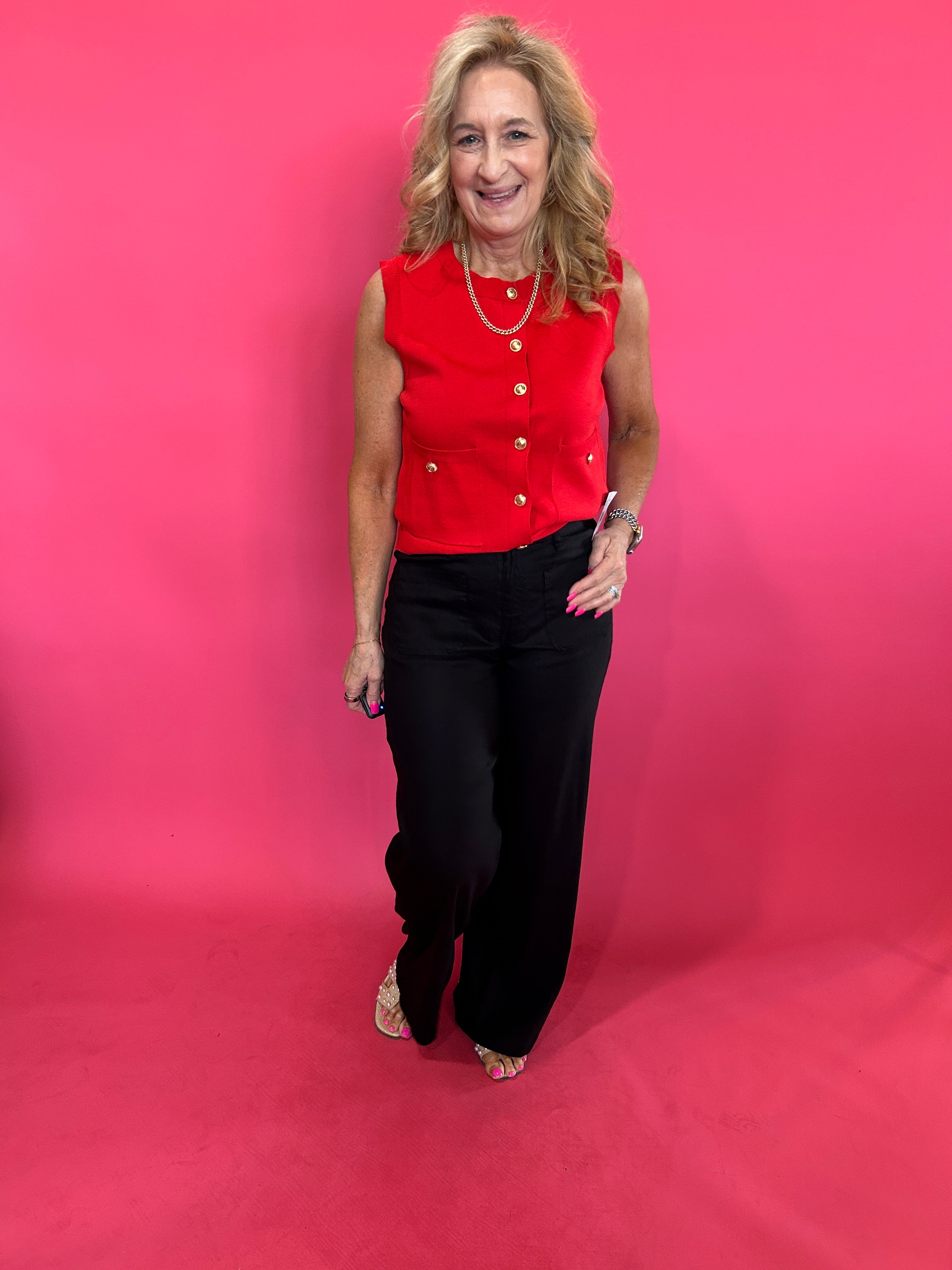 Meg Linen Wide Leg in Black - Shabby 2 Chic Boutiques